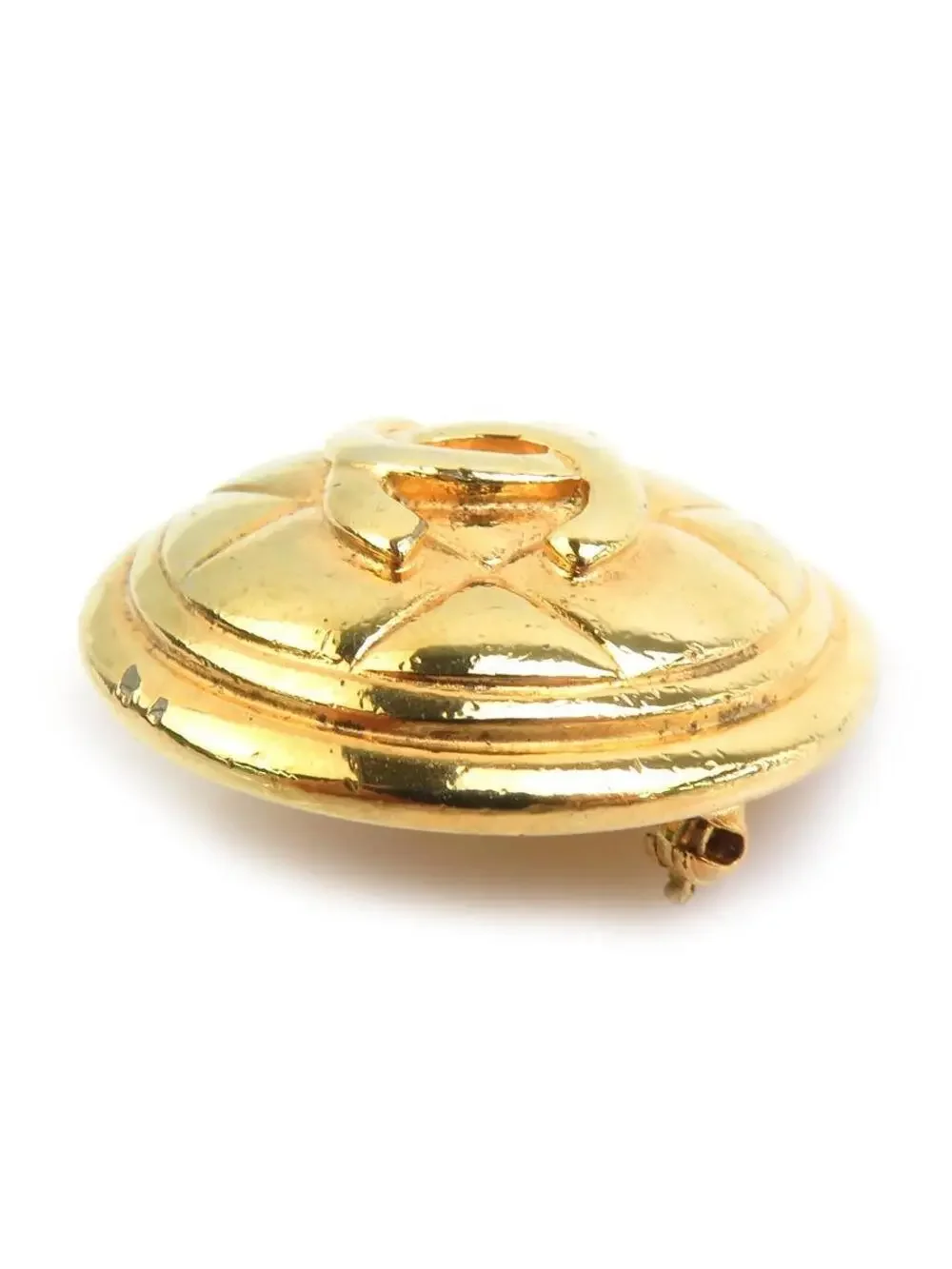Auth Chanel Cc Logo Brooch Gold Metal - #293944C32B